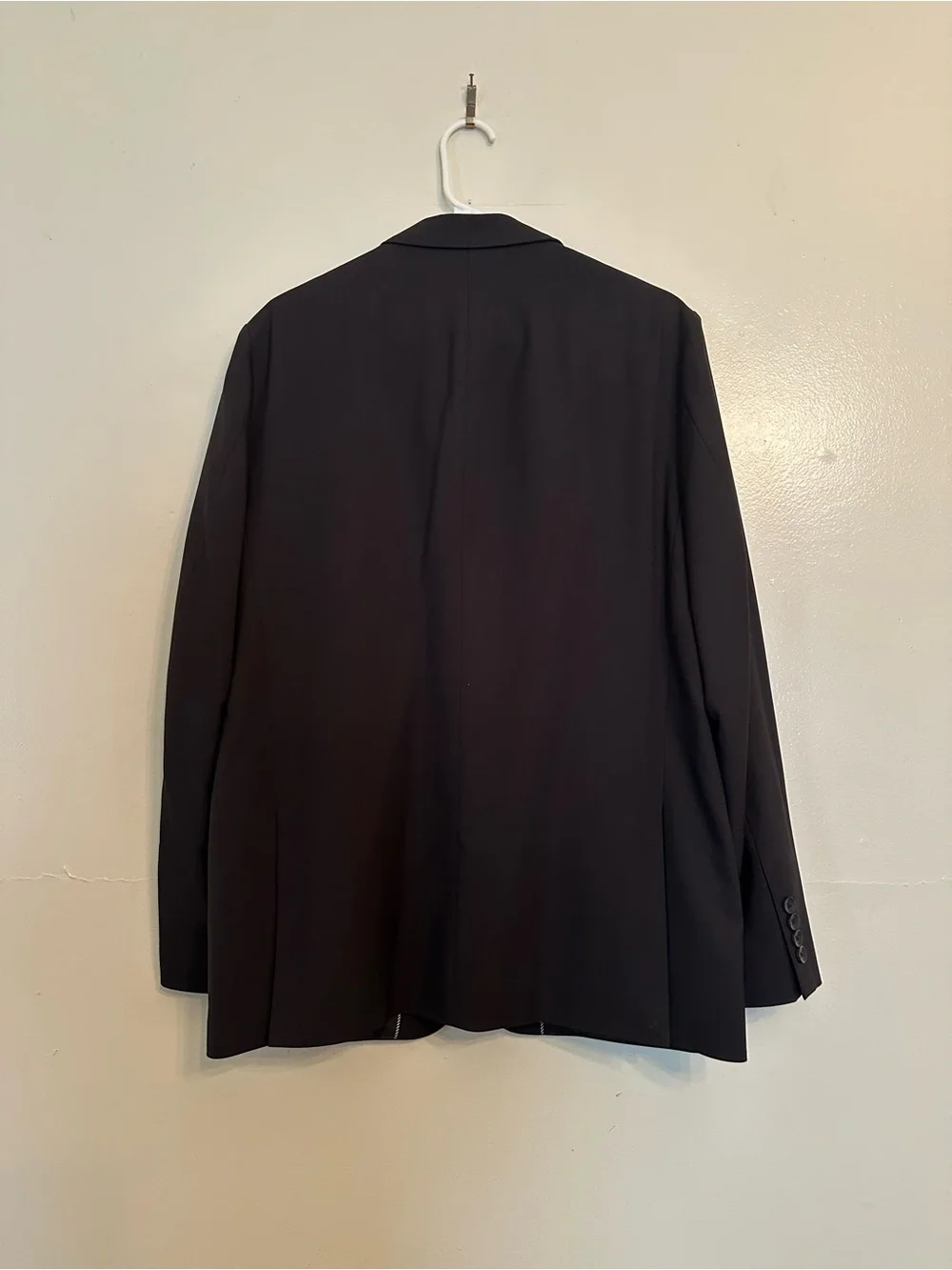 Men's Black Two-Button Blazer